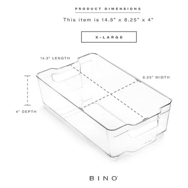 BINO Contenedores de almacenamiento de plástico apilables