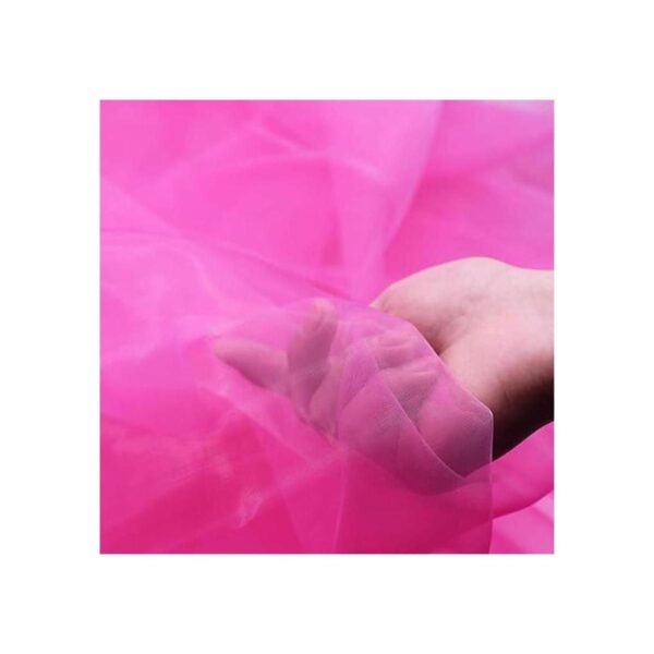 BIT.FLY Camino de mesa de organza transparente de 394 x