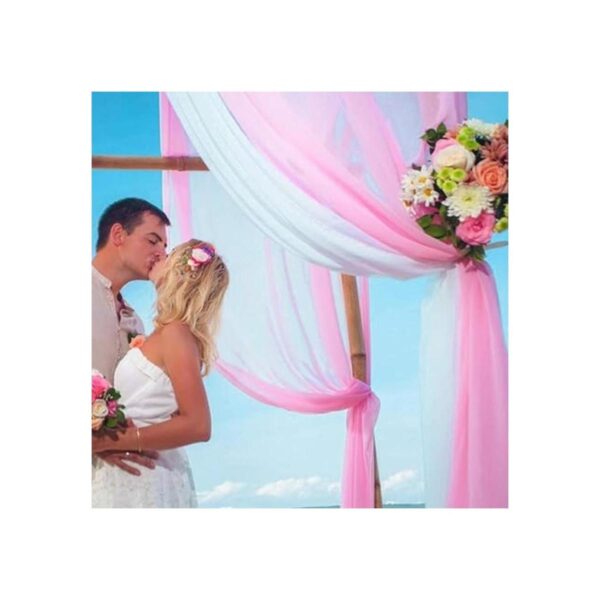 BIT.FLY Camino de mesa de organza transparente de 394 x