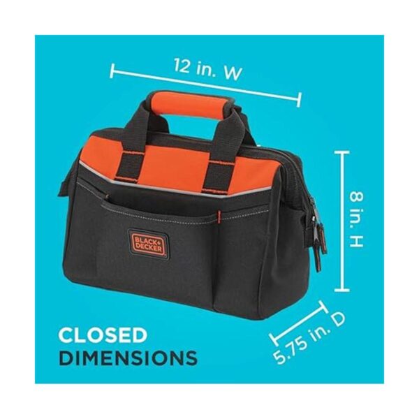 BLACKDECKER Bolsa de herramientas 12 pulgadas