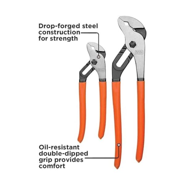 BLACKDECKER Alicates para juntas deslizantes paquete de_2