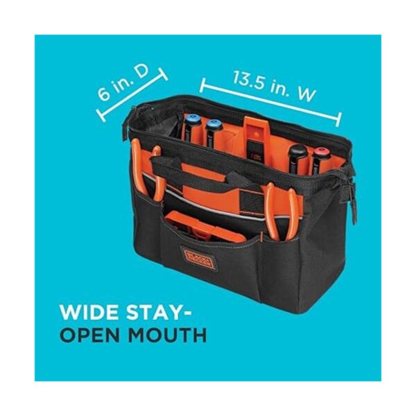 BLACKDECKER Bolsa de herramientas 12 pulgadas