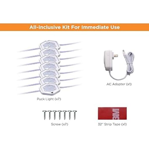 BLACKDECKER LEDUCPUCK7WK Kit de luz LED para disco sin_6
