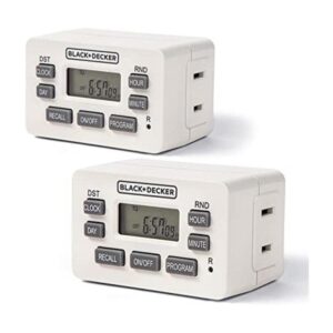 BLACKDECKER Temporizadores de luz programables para