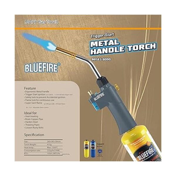 BLUEFIRE BTS8090 Cabezal de antorcha de soldadura de gas_2