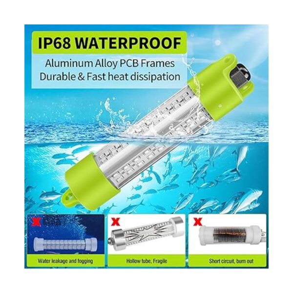 BLUERICE Luz de pesca subacuática de 12 V 45 W70 W IP68