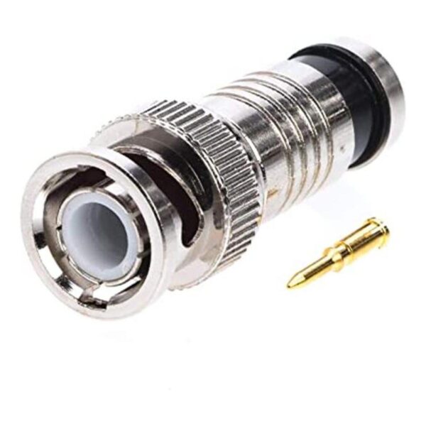 BNC Rg59 Conector coaxial de compresión macho para cámara_1