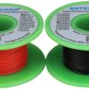 BNTECHGO Bobina de alambre de silicona de calibre 22 rojo