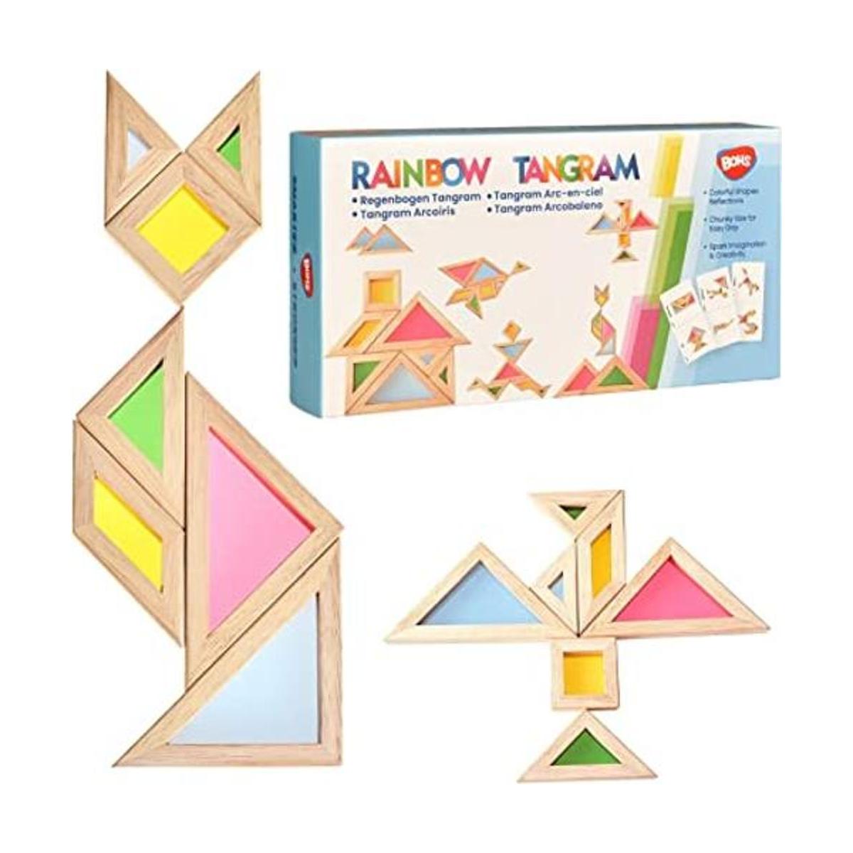 BOHS Tangram translúcido con tarjetas de actividad 1
