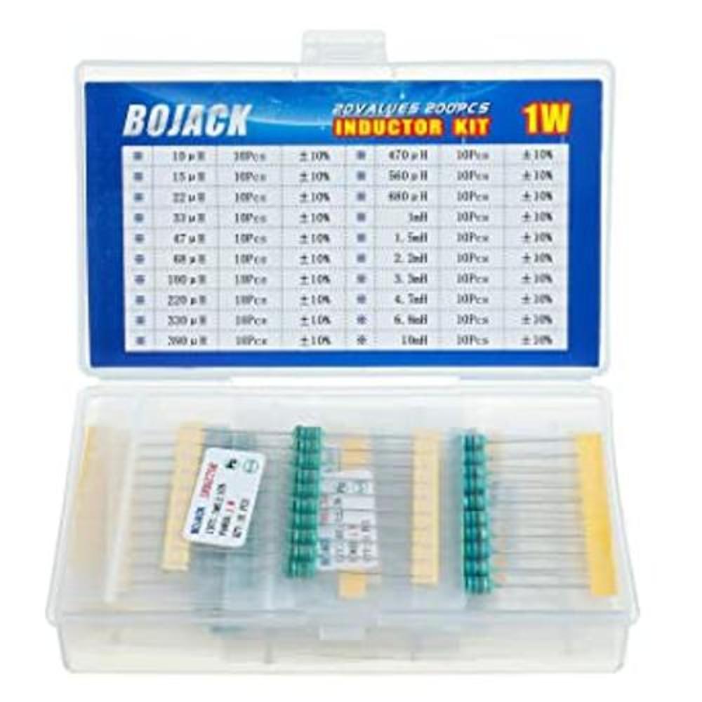 BOJACK 20 valores 200 piezas inductor 10 uH a 10 mH 1 W