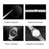 BOSCK Analog Mens Watch40mm Easy Read Auto Date and Day