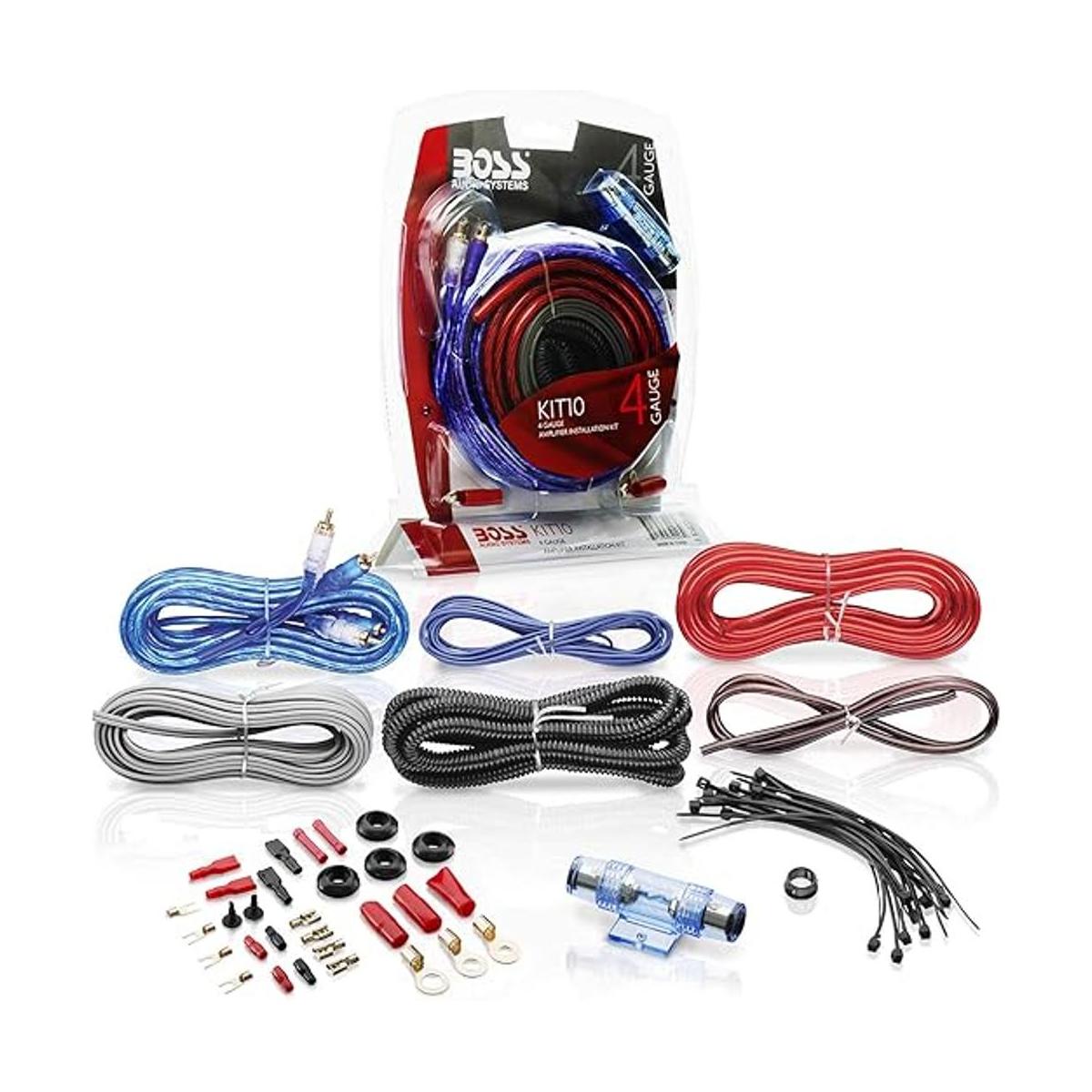 BOSS Audio KIT2 Amplificador de calibre 8 Kit de