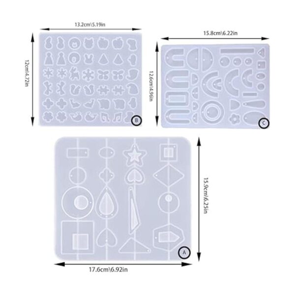 BOSOIRSOU 205 piezas de moldes de fundición de joyería de