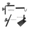 BOURDSERK Reptile Lamp Stand Adjustable 1631 Inch Domes_4