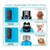 BOUSNIC Molinillo de uñas para perros con 2 luces LED muy