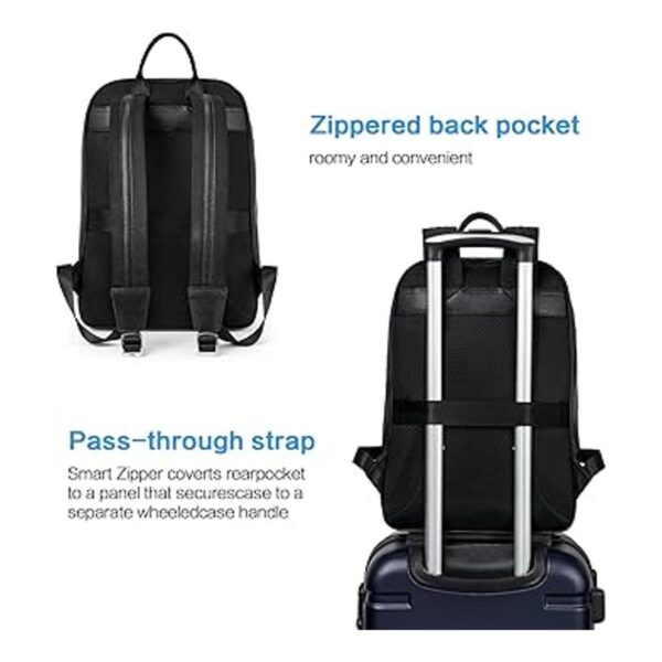 BOSTANTEN Mochila de cuero para hombre de 156 pulgadas