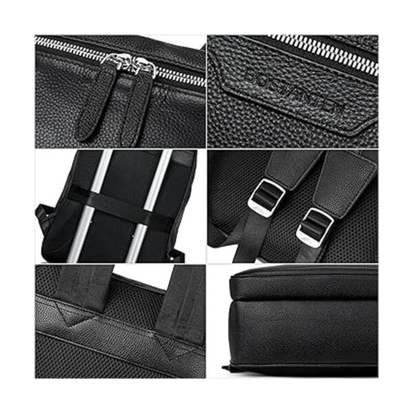 BOSTANTEN Mochila de cuero para hombre de 156 pulgadas