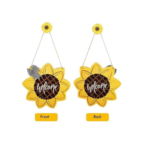 BOUTICOL Letrero de bienvenida de girasol decoración de