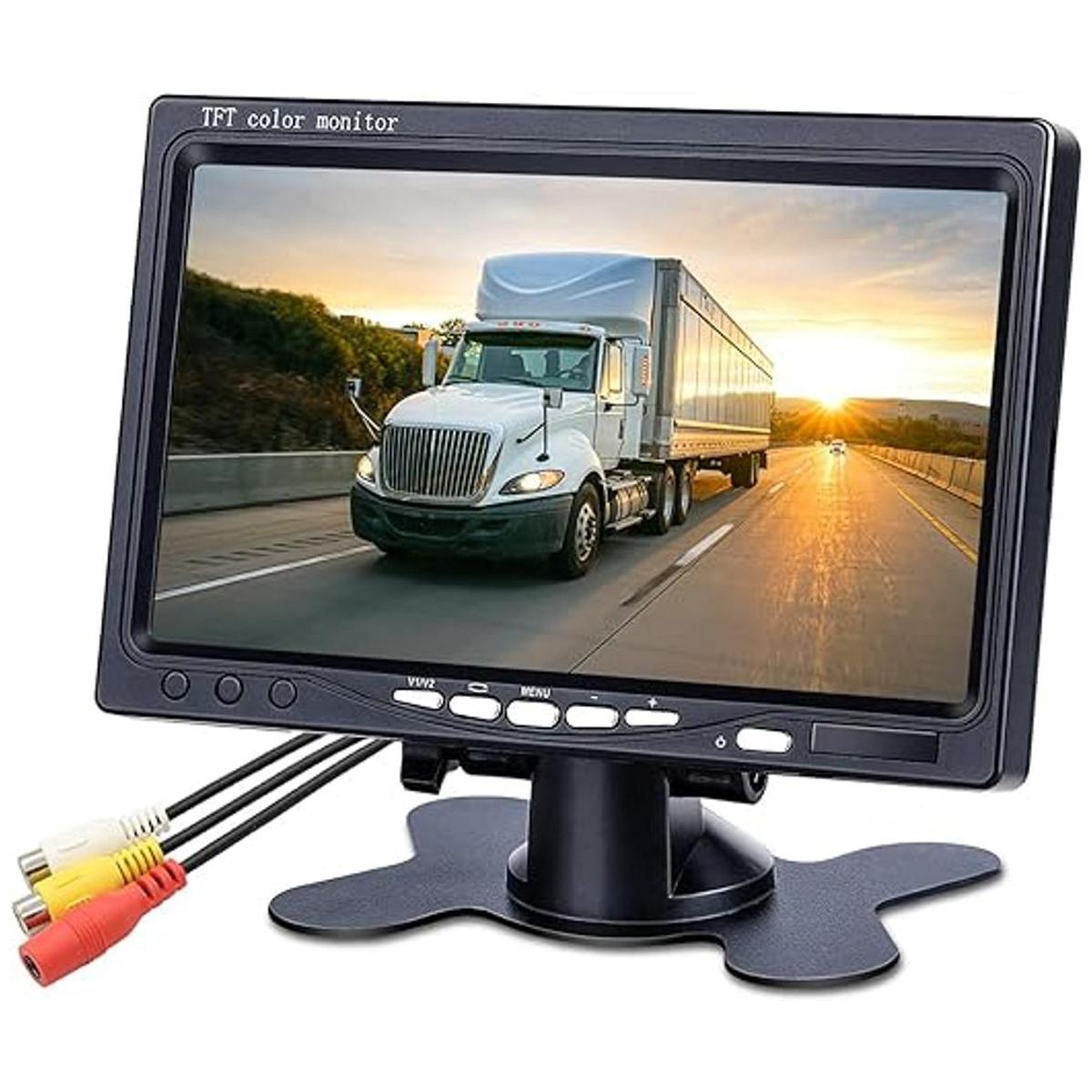 BQtech Monitor de cámara de respaldo de vehículo HD de 7
