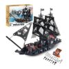 BRICK STORY Kit de construcción de barcos piratas negros_1