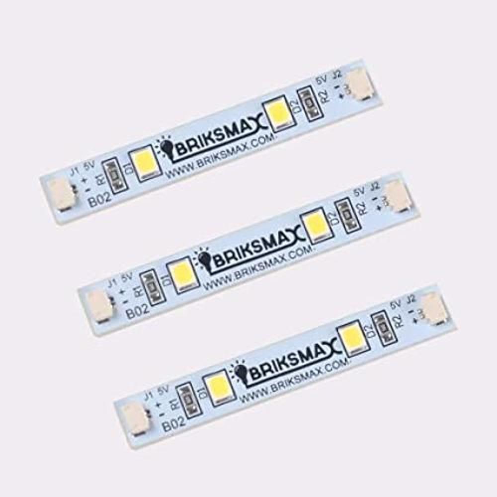 BRIKSMAX Tira de luces LED de color blanco cálido para
