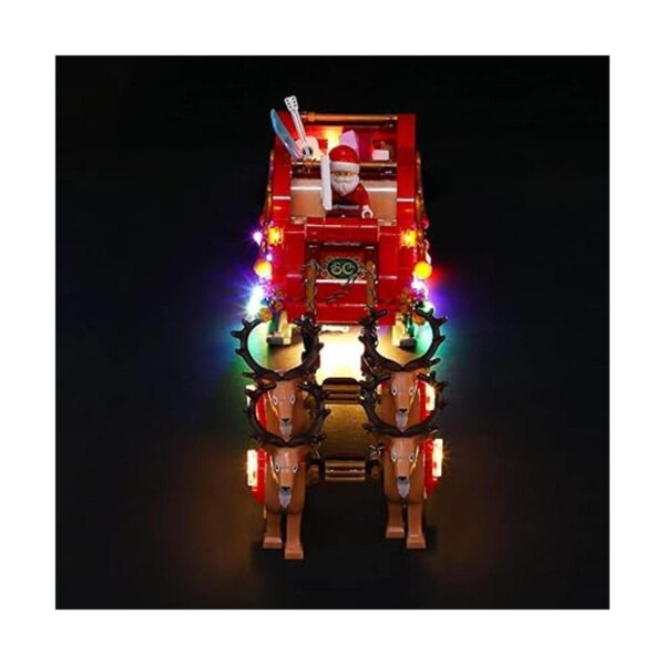 BRIKSMAX Kit de iluminación LED para trineo de Santa_3