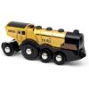 BRIO World 33630 Mighty Golden Action Locomotora Tren de