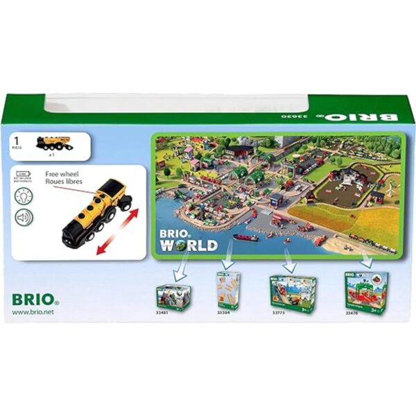 BRIO World 33630 Mighty Golden Action Locomotora Tren de