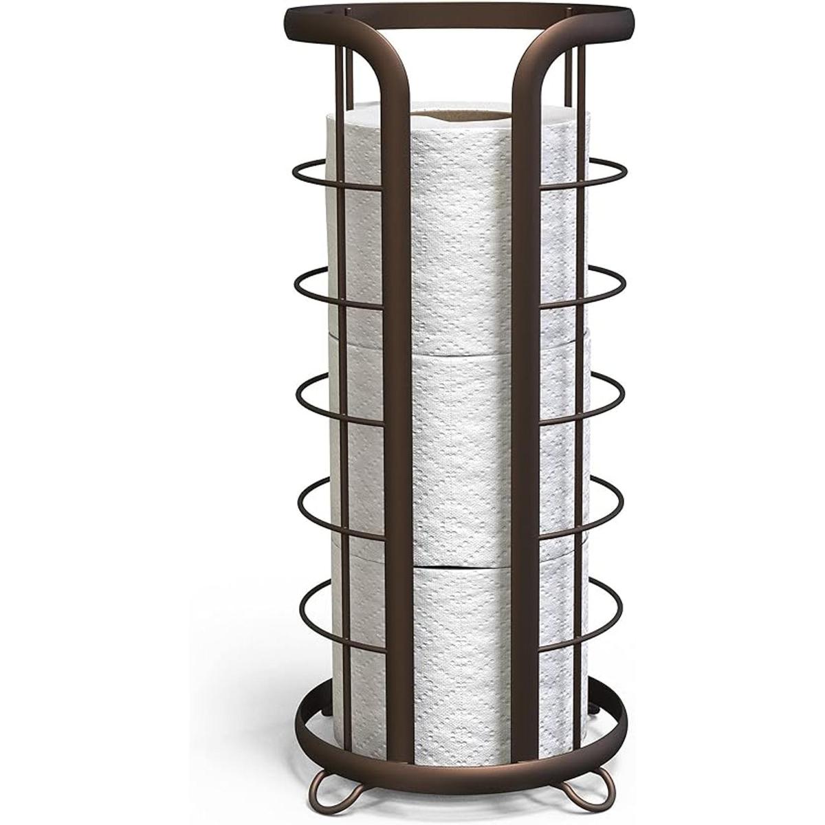 BROOKSTONE Soporte de papel higiénico de bronce