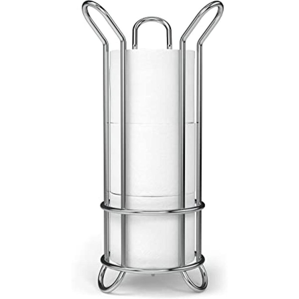 BROOKSTONE Soporte de papel higiénico cromado