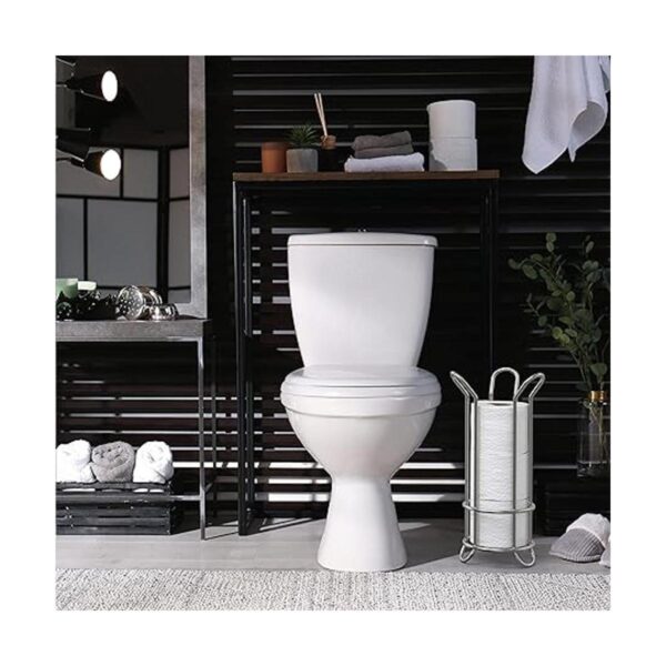 BROOKSTONE Soporte de papel higiénico cromado