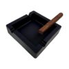 BSANG Cenicero de silicona negro grande de 6 pulgadas