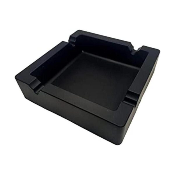 BSANG Cenicero de silicona negro grande de 6 pulgadas