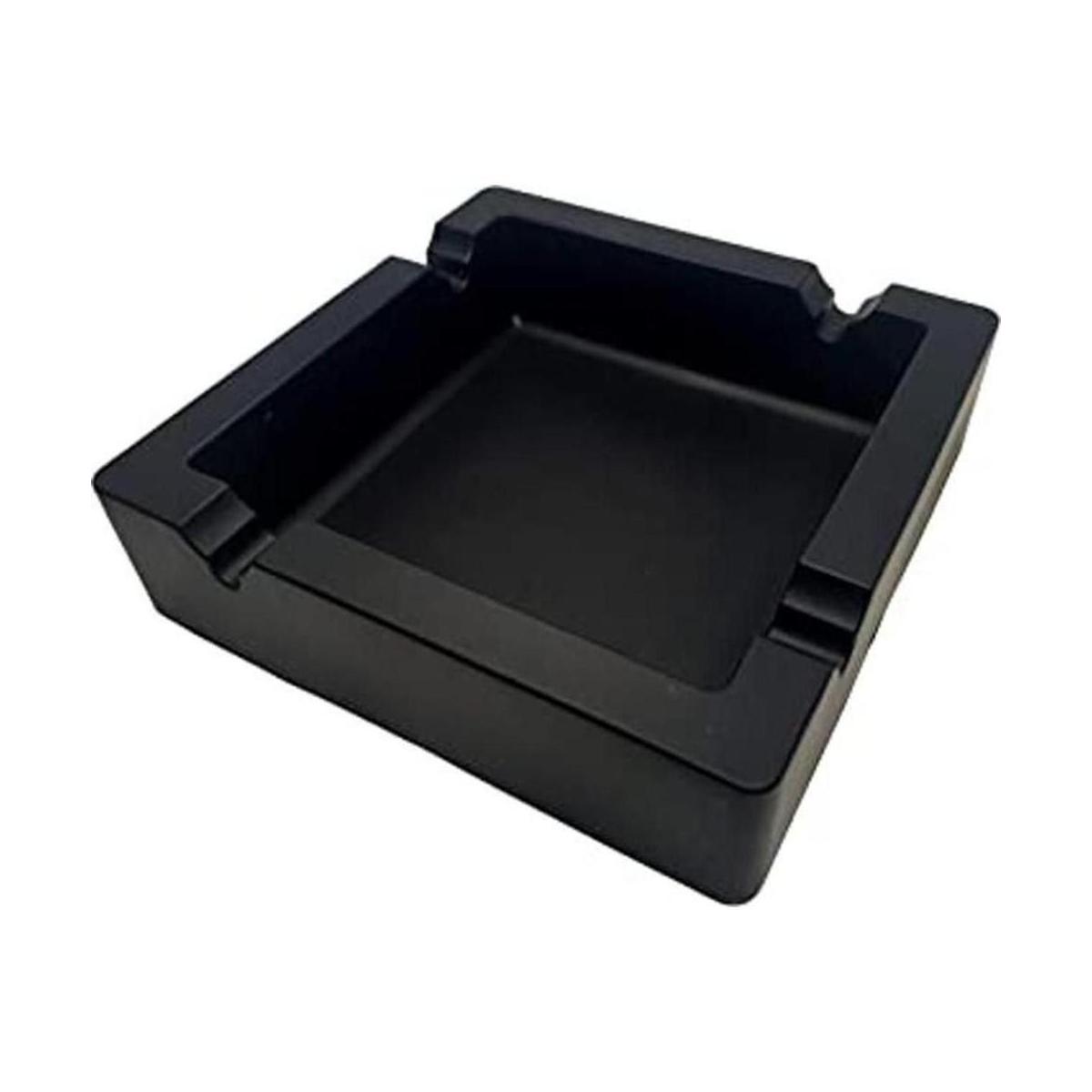 BSANG Cenicero de silicona negro grande de 6 pulgadas