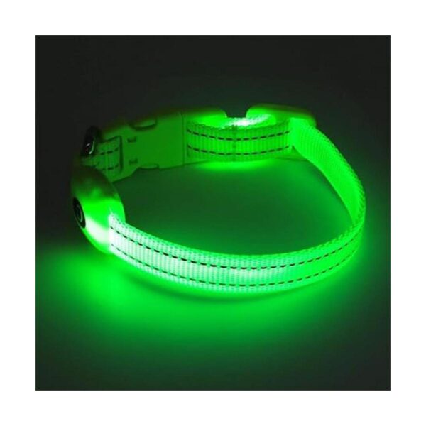 BSEEN Collares de perro iluminados collar ajustable para_4