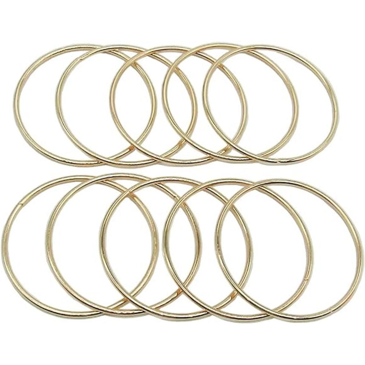 BTYONON 10 anillos de metal de 3.0 in para hacer