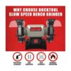 BUCKTOOL Herramientas eléctricas de amoladora de banco de_3