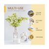 BULK PARADISE Botellas de vidrio transparente surtidas con_6