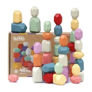 BUNMO 40 juguetes apilables para niños pequeños; bloques_1