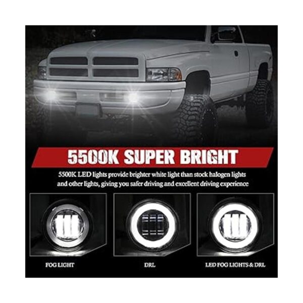 BUNKER INDUST Dodge Ram LED Fog Lights with Daytime_3