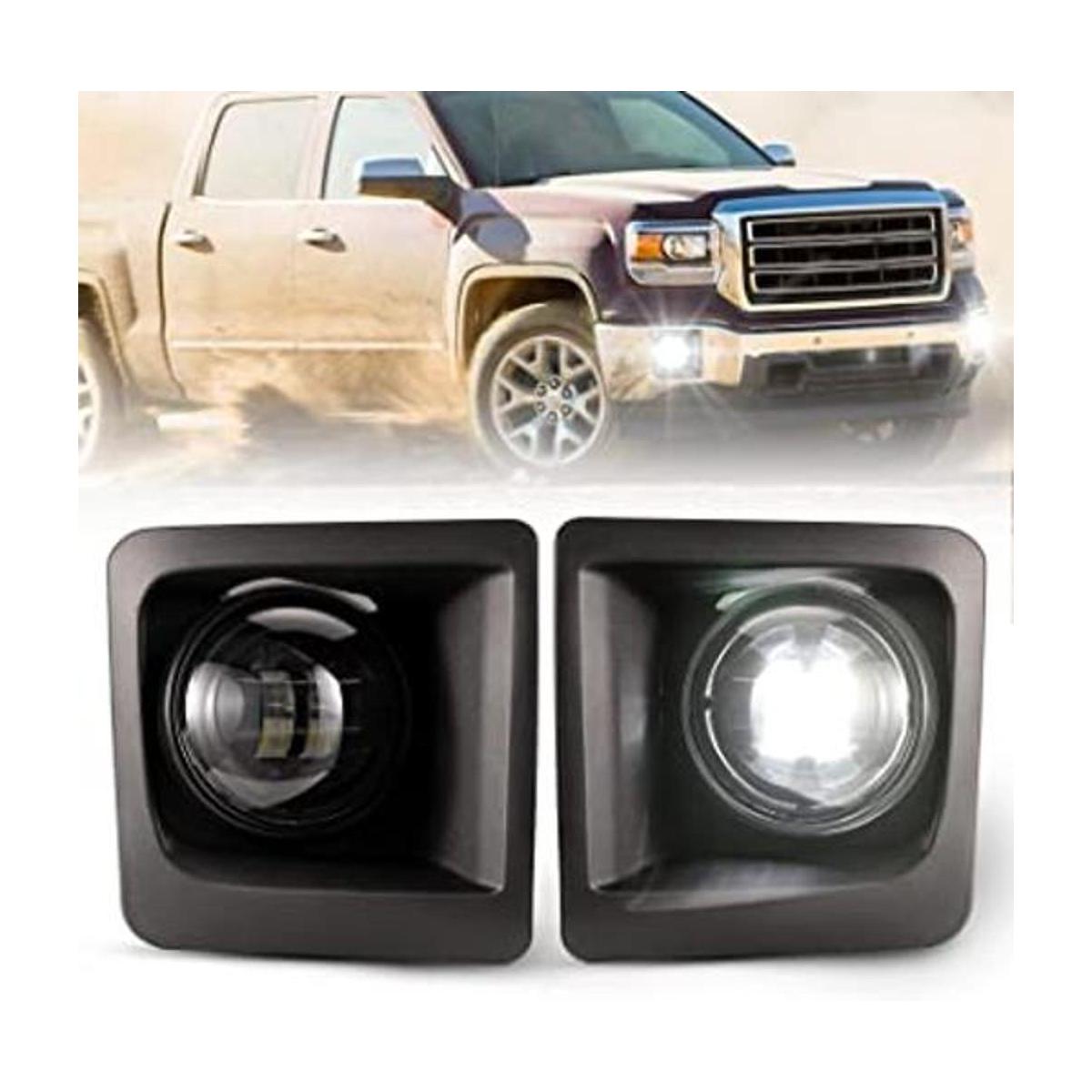 BUNKER INDUST Luces antiniebla LED para GMC Sierra 1500