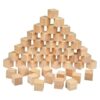 BUYGO O 50 cubos de madera de 1.5 pulgadas bloques de