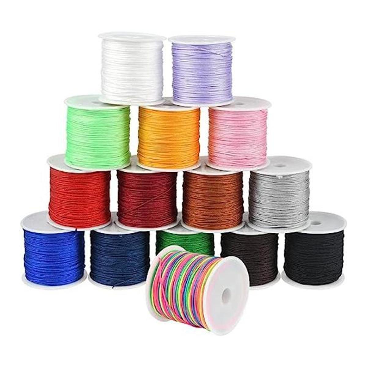 BUYGOO Cuerda de cuentas de nailon de 600 yardas de 0.039