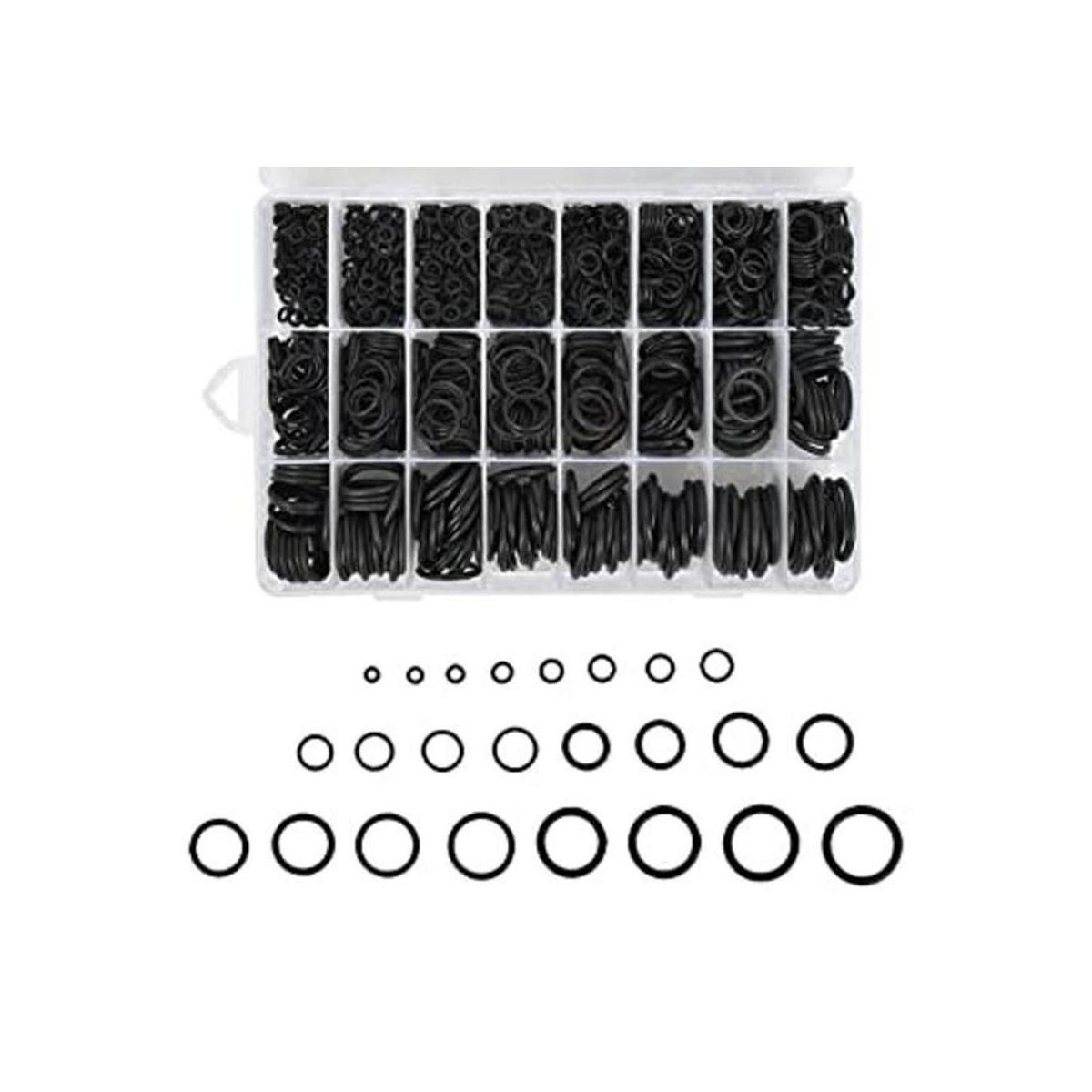 BUYGOO 1200 piezas de anillo tórico Kit de 24 tamaños de