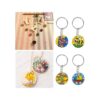 BUYGOO Juego de 100 llaveros de madera en blanco_5
