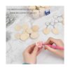 BUYGOO Juego de 100 llaveros de madera en blanco_4