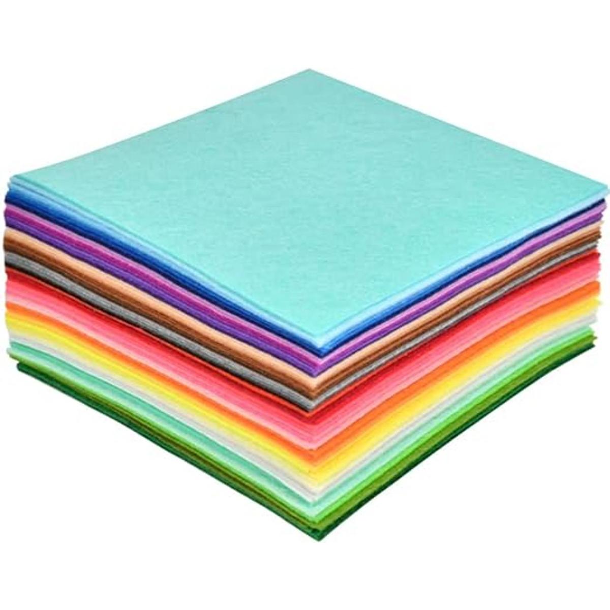 BUYGOO 60 hojas de tela de fieltro rígido 12 x 12