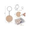 BUYGOO Juego de 100 llaveros de madera en blanco_2