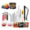 BUYGOO Juego de 14 agujas de cordones de acero inoxidable