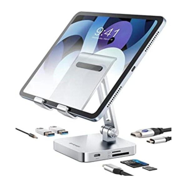 BYEASY Hub USB C para iPad Pro con soporte estación de_1